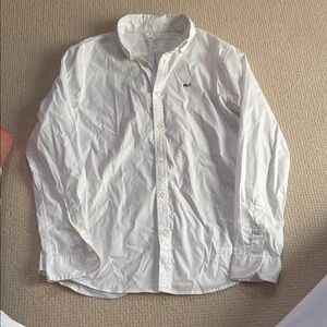 Vineyard Vines Performance On The Go White Button-Down Shirt